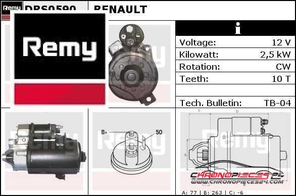 Achat de REMY DRS0590 Démarreur pas chères