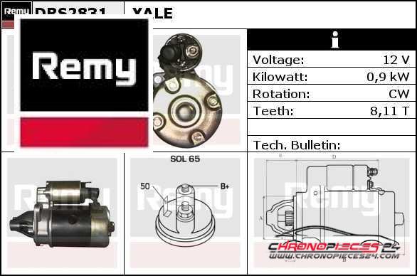 Achat de REMY DRS2831 Démarreur pas chères