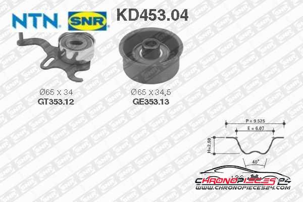 Achat de SNR KD453.04 Kit de distribution pas chères