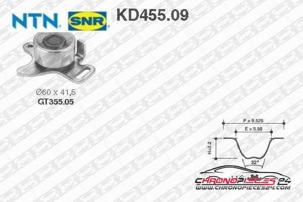 Achat de SNR KD455.09 Kit de distribution pas chères