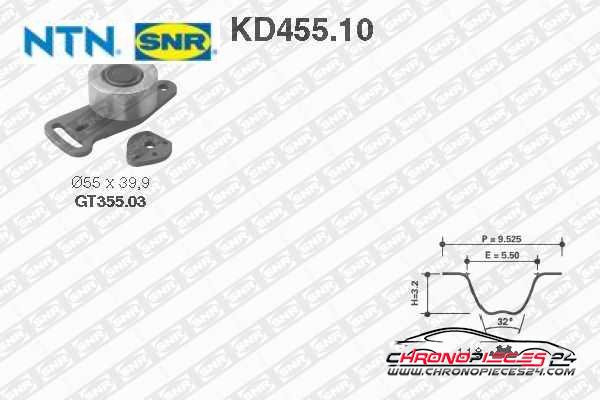 Achat de SNR KD455.10 Kit de distribution pas chères