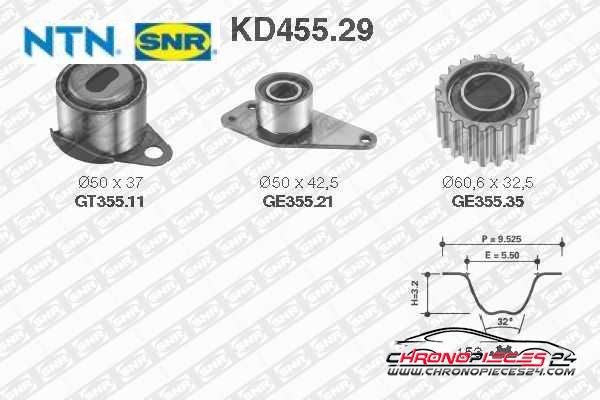 Achat de SNR KD455.29 Kit de distribution pas chères