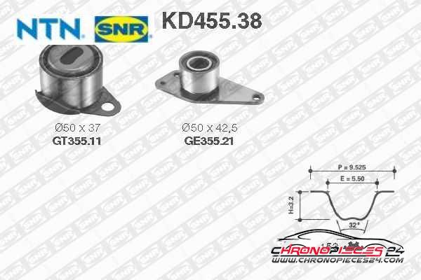 Achat de SNR KD455.38 Kit de distribution pas chères