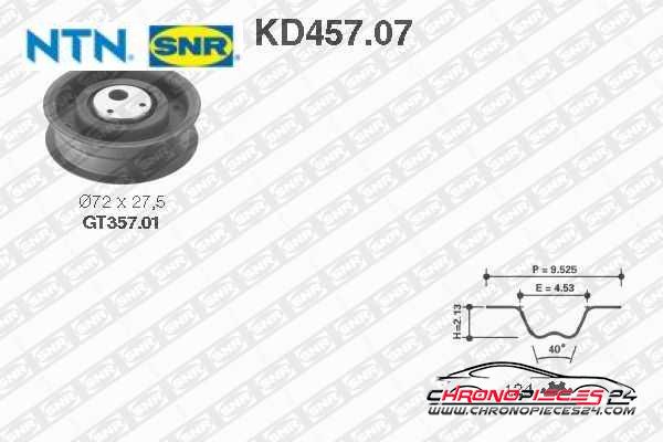 Achat de SNR KD457.07 Kit de distribution pas chères