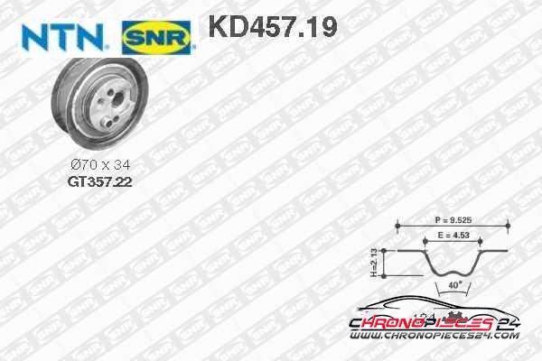 Achat de SNR KD457.19 Kit de distribution pas chères