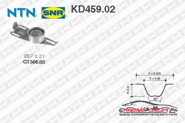 Achat de SNR KD459.02 Kit de distribution pas chères