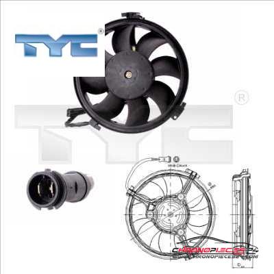 Achat de TYC 802-0004 Ventilateur, refroidissement du moteur pas chères