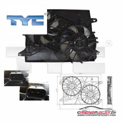 Achat de TYC 804-0001 Ventilateur, refroidissement du moteur pas chères