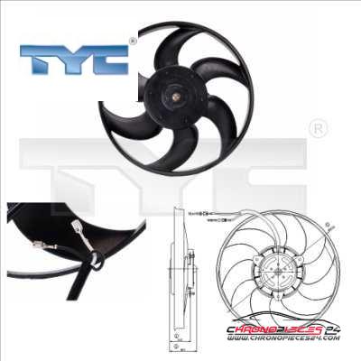 Achat de TYC 805-0004 Ventilateur, refroidissement du moteur pas chères