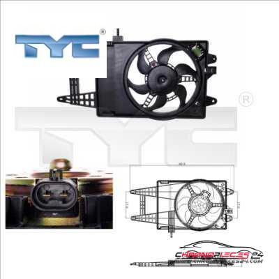 Achat de TYC 809-0006 Ventilateur, refroidissement du moteur pas chères