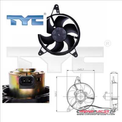 Achat de TYC 809-0011 Ventilateur, refroidissement du moteur pas chères