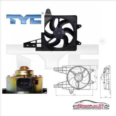 Achat de TYC 809-0013 Ventilateur, refroidissement du moteur pas chères