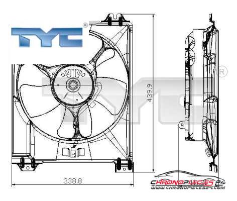 Achat de TYC 809-0016 Ventilateur, refroidissement du moteur pas chères