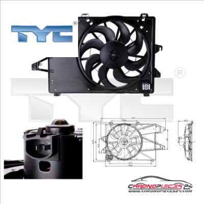 Achat de TYC 810-0006 Ventilateur, refroidissement du moteur pas chères