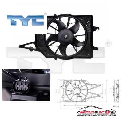 Achat de TYC 810-0015 Ventilateur, refroidissement du moteur pas chères