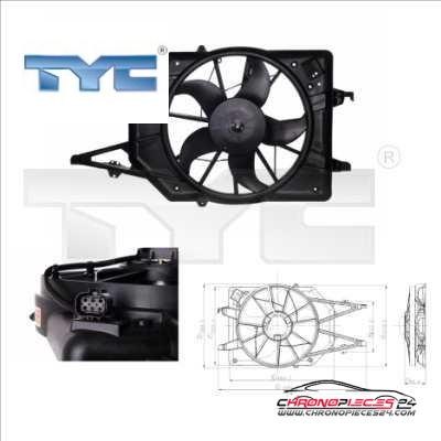 Achat de TYC 810-0017 Ventilateur, refroidissement du moteur pas chères