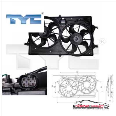 Achat de TYC 810-0019 Ventilateur, refroidissement du moteur pas chères