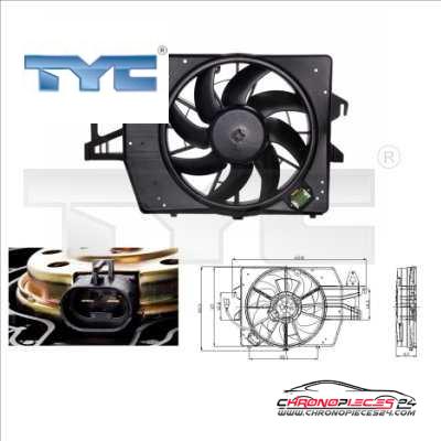 Achat de TYC 810-0034 Ventilateur, refroidissement du moteur pas chères