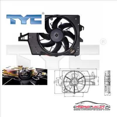 Achat de TYC 810-0040 Ventilateur, refroidissement du moteur pas chères