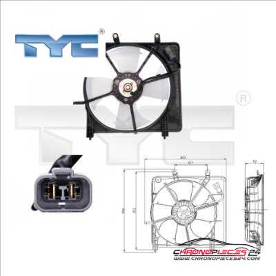 Achat de TYC 812-0001 Ventilateur, refroidissement du moteur pas chères