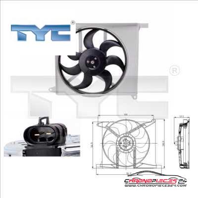 Achat de TYC 825-0003 Ventilateur, refroidissement du moteur pas chères