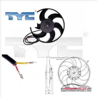 Achat de TYC 826-0002 Ventilateur, refroidissement du moteur pas chères