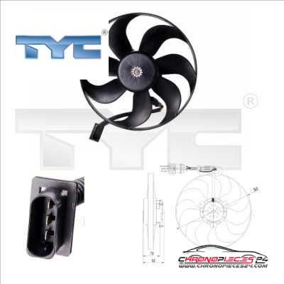 Achat de TYC 837-0002 Ventilateur, refroidissement du moteur pas chères