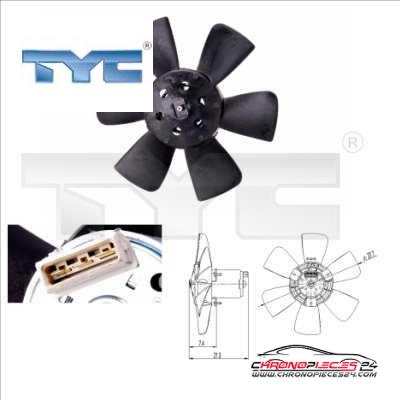 Achat de TYC 837-0008 Ventilateur, refroidissement du moteur pas chères