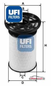 Achat de UFI 26.076.00 Filtre à carburant pas chères