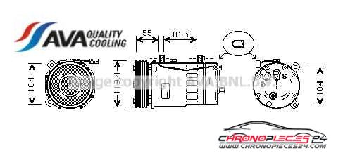 Achat de AVA QUALITY COOLING AIAK003 Compresseur, climatisation pas chères