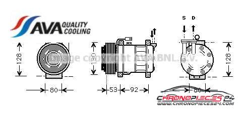 Achat de AVA QUALITY COOLING ALAK009 Compresseur, climatisation pas chères