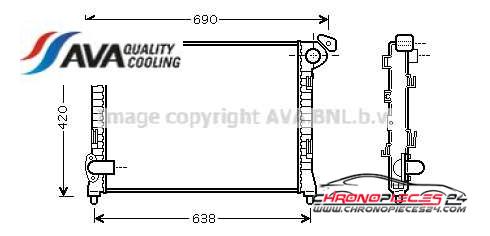 Achat de AVA QUALITY COOLING BW2286 Radiateur, refroidissement du moteur pas chères