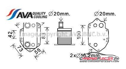 Achat de AVA QUALITY COOLING BW3554 Radiateur d'huile pas chères