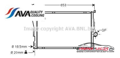 Achat de AVA QUALITY COOLING BWA2278 Radiateur, refroidissement du moteur pas chères