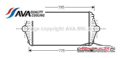 Achat de AVA QUALITY COOLING CN4086 Intercooler, échangeur pas chères