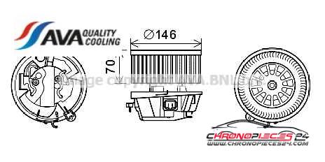 Achat de AVA QUALITY COOLING CN8296 Moteur électrique, pulseur d'air habitacle pas chères