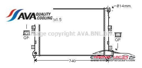 Achat de AVA QUALITY COOLING CNA2089 Radiateur, refroidissement du moteur pas chères