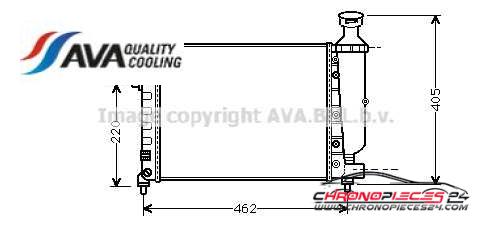 Achat de AVA QUALITY COOLING CNA2115 Radiateur, refroidissement du moteur pas chères