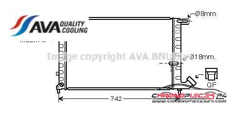 Achat de AVA QUALITY COOLING CNA2148 Radiateur, refroidissement du moteur pas chères