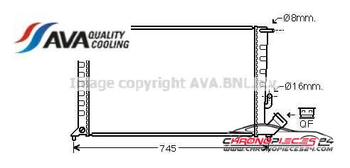 Achat de AVA QUALITY COOLING CNA2153 Radiateur, refroidissement du moteur pas chères