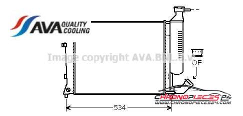 Achat de AVA QUALITY COOLING CNA2154 Radiateur, refroidissement du moteur pas chères