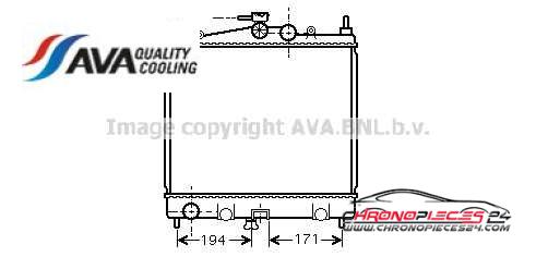 Achat de AVA QUALITY COOLING DNA2247 Radiateur, refroidissement du moteur pas chères