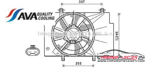 Achat de AVA QUALITY COOLING FD7582 Ventilateur, refroidissement du moteur pas chères