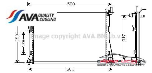 Achat de AVA QUALITY COOLING FDA2325 Radiateur, refroidissement du moteur pas chères