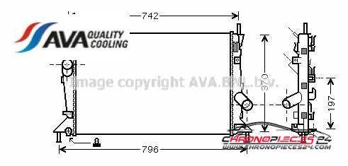 Achat de AVA QUALITY COOLING FDA2370 Radiateur, refroidissement du moteur pas chères