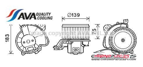 Achat de AVA QUALITY COOLING FT8431 Moteur électrique, pulseur d'air habitacle pas chères