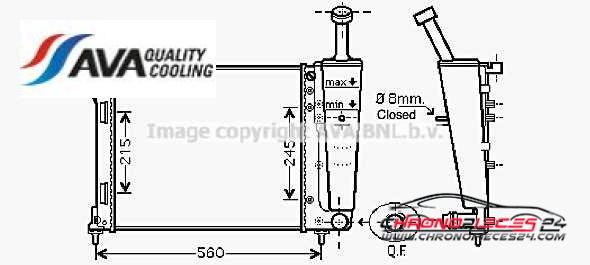 Achat de AVA QUALITY COOLING FTA2345 Radiateur, refroidissement du moteur pas chères