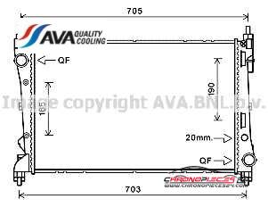 Achat de AVA QUALITY COOLING FTA2449 Radiateur, refroidissement du moteur pas chères