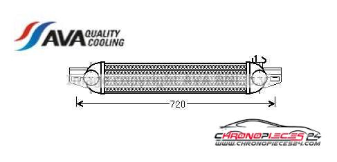 Achat de AVA QUALITY COOLING FTA4388 Intercooler, échangeur pas chères