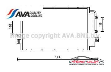 Achat de AVA QUALITY COOLING IV5127D Condenseur, climatisation pas chères